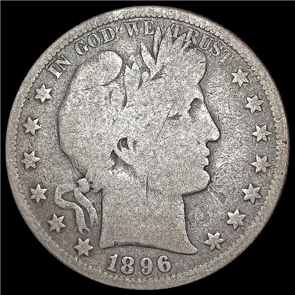 1896-S Barber Half Dollar NICELY CIRCULATED