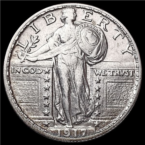 1917-D Standing Liberty Quarter CLOSELY UNCIRCULAT