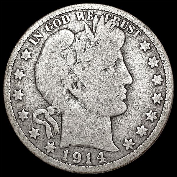1914 Barber Half Dollar NICELY CIRCULATED