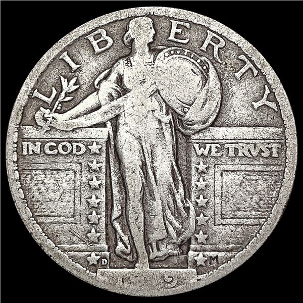 1919-D Standing Liberty Quarter LIGHTLY CIRCULATED