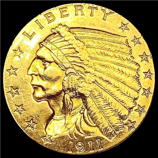 1911 $2.50 Gold Quarter Eagle CLOSELY UNCIRCULATED