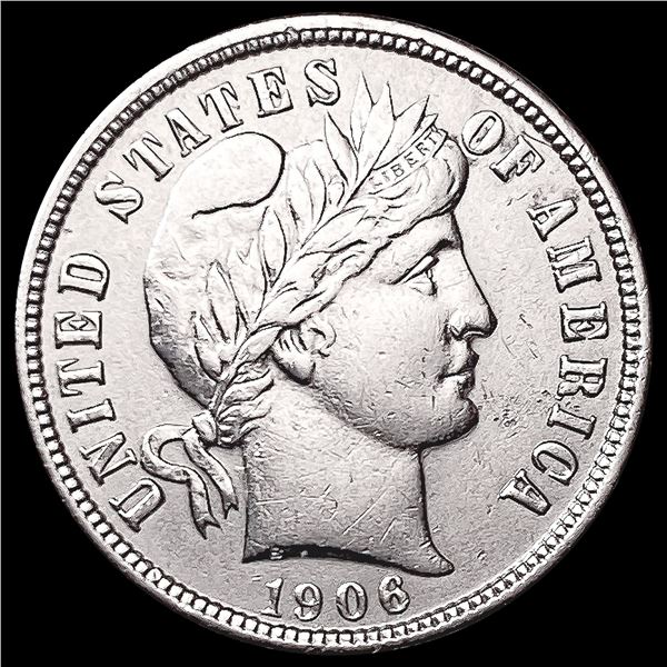 1906 Barber Dime UNCIRCULATED