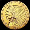 Image 1 : 1911 $2.50 Gold Quarter Eagle CLOSELY UNCIRCULATED