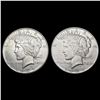 Image 1 : [2] 1934 Peace Silver Dollars CLOSELY UNCIRCULATED