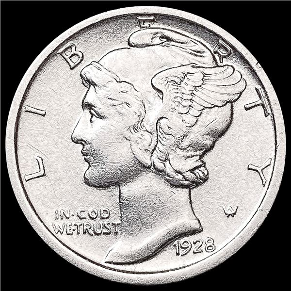 1928-D Mercury Dime CLOSELY UNCIRCULATED