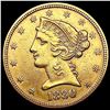 Image 1 : 1880 $5 Gold Half Eagle CLOSELY UNCIRCULATED