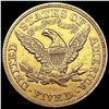 Image 2 : 1880 $5 Gold Half Eagle CLOSELY UNCIRCULATED