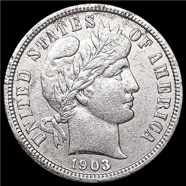 1903 Barber Dime CHOICE AU