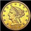 Image 1 : 1907 $2.50 Gold Quarter Eagle CLOSELY UNCIRCULATED