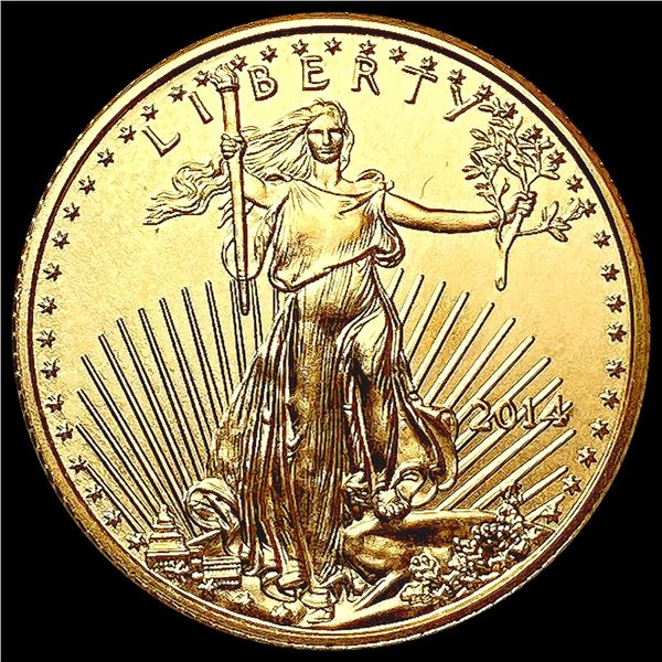 2014 US 1/10oz Gold $5 Eagle SUPERB GEM BU