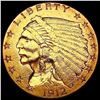Image 1 : 1912 $2.50 Gold Quarter Eagle CLOSELY UNCIRCULATED