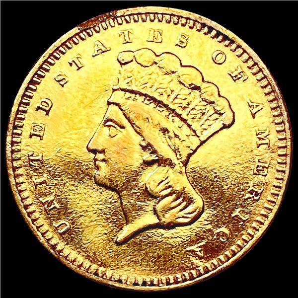 1868 Rare Gold Dollar ABOUT UNCIRCULATED