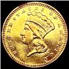 Image 1 : 1868 Rare Gold Dollar ABOUT UNCIRCULATED