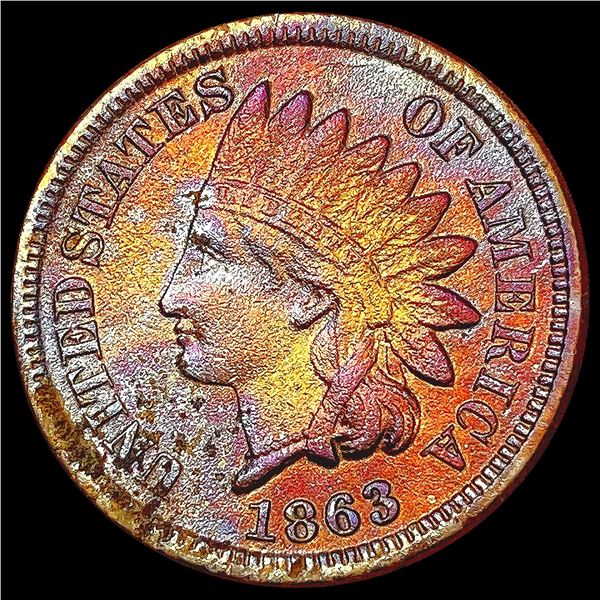 1863 Indian Head Cent CLOSELY UNCIRCULATED