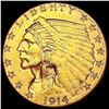 Image 1 : 1914-D $2.50 Gold Quarter Eagle CLOSELY UNCIRCULAT