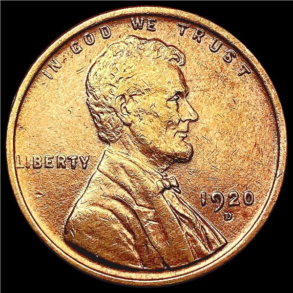 1920-D RED Wheat Cent CHOICE BU