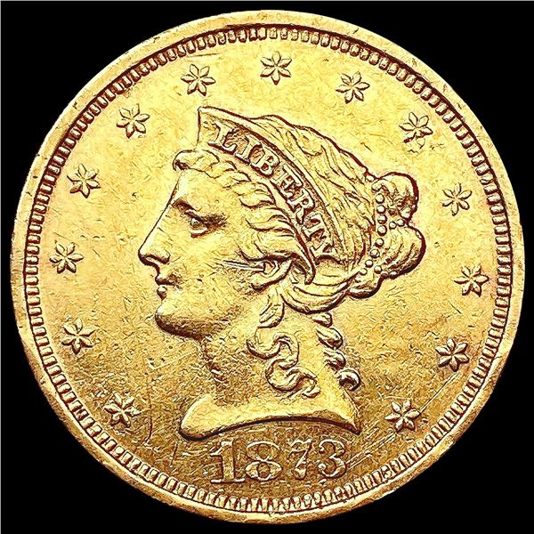 1873 $2.50 Gold Quarter Eagle UNCIRCULATED