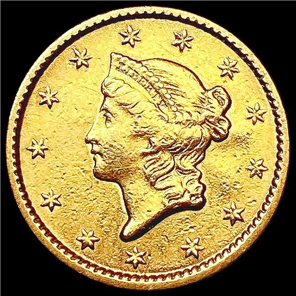 1852 Rare Gold Dollar CHOICE AU