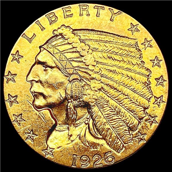 1926 $2.50 Gold Quarter Eagle CLOSELY UNCIRCULATED