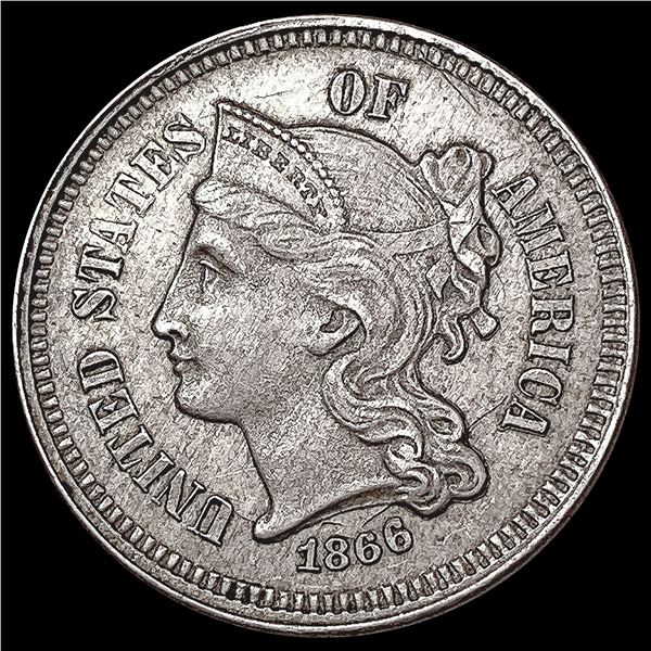 1866 Nickel Three Cent UNCIRCULATED