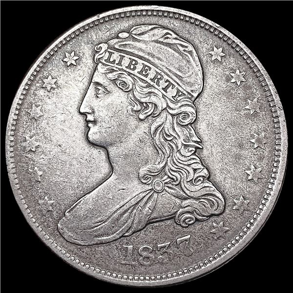 1837 Capped Bust Half Dollar LIGHTLY CIRCULATED
