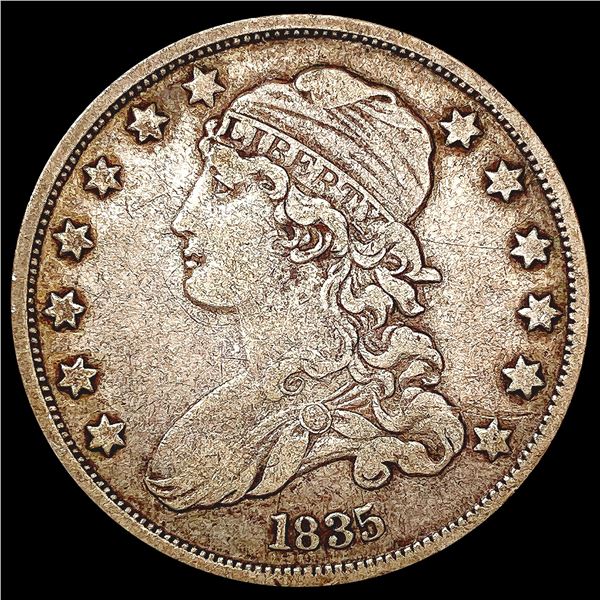 1835 Capped Bust Quarter LIGHTLY CIRCULATED