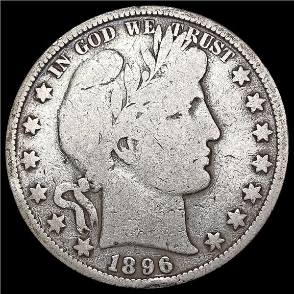 1896 Barber Half Dollar NICELY CIRCULATED