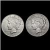 Image 1 : [2] 1924-S Peace Silver Dollars CLOSELY UNCIRCULAT