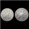 Image 2 : [2] 1924-S Peace Silver Dollars CLOSELY UNCIRCULAT