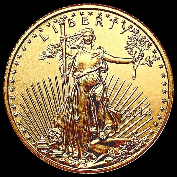 2014 US 1/10oz Gold $5 Eagle SUPERB GEM BU