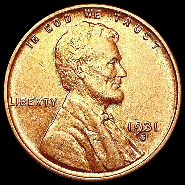1931-S RED Wheat Cent CHOICE BU