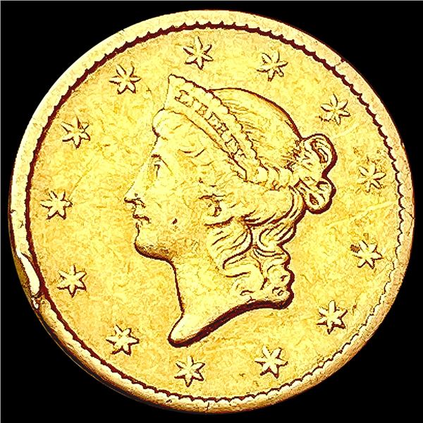 1852 Rare Gold Dollar LIGHTLY CIRCULATED