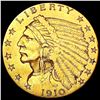 Image 1 : 1910 $2.50 Gold Quarter Eagle CLOSELY UNCIRCULATED