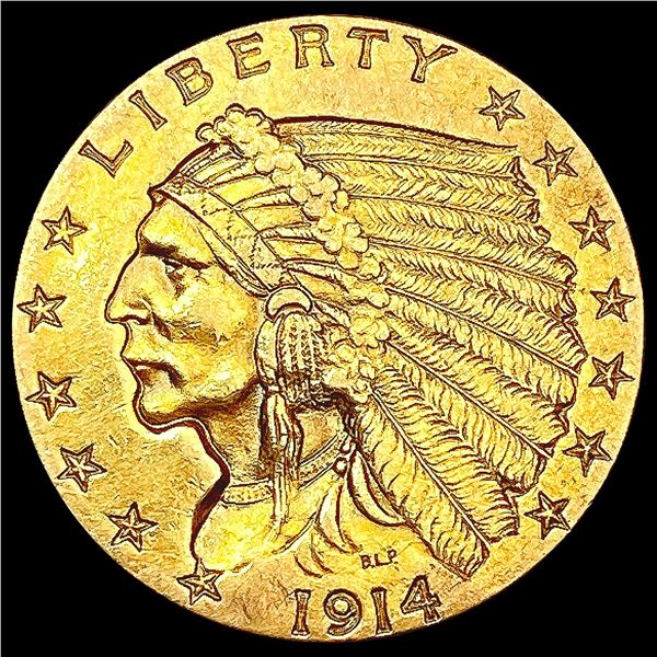 1914 $2.50 Gold Quarter Eagle UNCIRCULATED