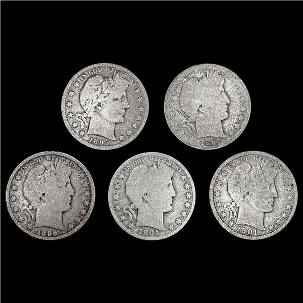 [2] Barber Half Dollars [1895-O, 1896, 1897-O, 190