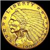 Image 1 : 1909 $2.50 Gold Quarter Eagle NEARLY UNCIRCULATED