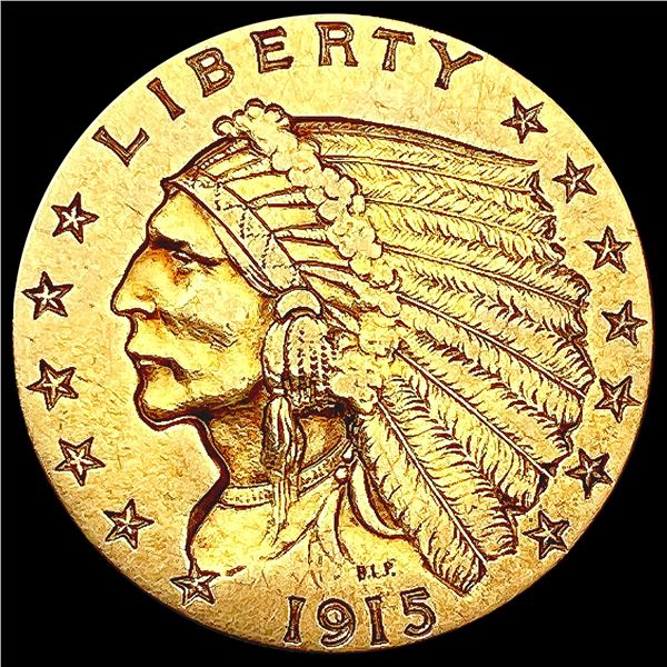 1915 $2.50 Gold Quarter Eagle CLOSELY UNCIRCULATED