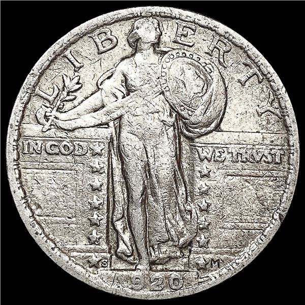 1920-S Standing Liberty Quarter CLOSELY UNCIRCULAT