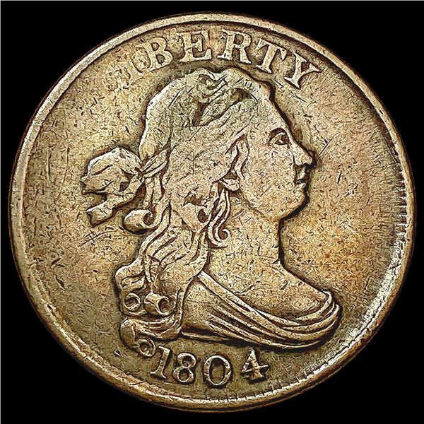 1804 Draped Bust Half Cent LIGHTLY CIRCULATED