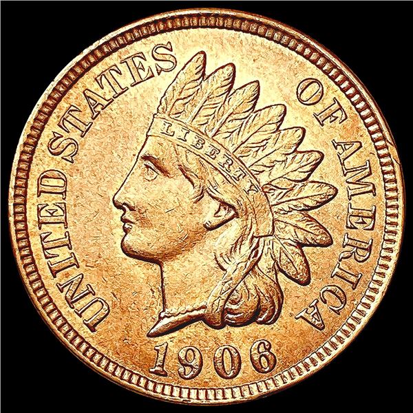 1906 RED Indian Head Cent GEM BU