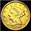 Image 1 : 1847-O $2.50 Gold Quarter Eagle NICELY CIRCULATED