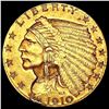 Image 1 : 1910 $2.50 Gold Quarter Eagle HIGH GRADE