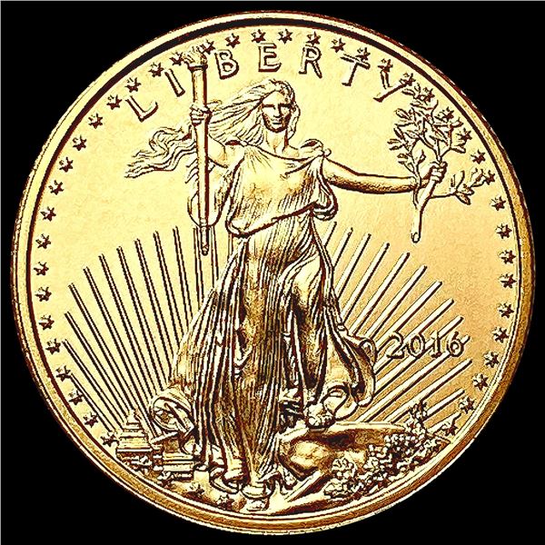 2016 US 1/10oz Gold $5 Eagle SUPERB GEM BU
