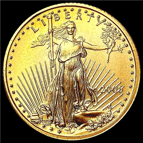 2005 US 1/10oz Gold $5 Eagle SUPERB GEM BU