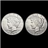 Image 1 : [2] 1935 Peace Silver Dollars CLOSELY UNCIRCULATED