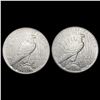 Image 2 : [2] 1935 Peace Silver Dollars CLOSELY UNCIRCULATED