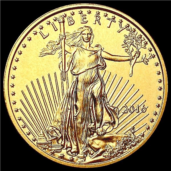2016 US 1/10oz Gold $5 Eagle SUPERB GEM BU