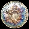 Image 1 : 1862 Toned Silver Three Cent CLOSELY UNCIRCULATED