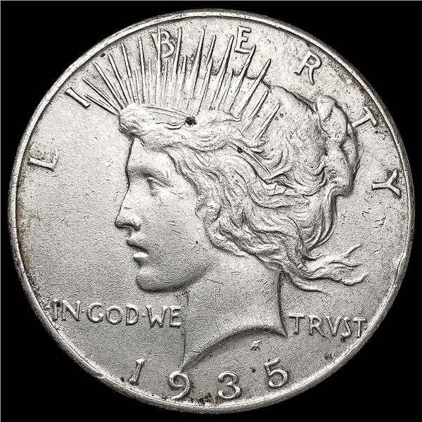 1935 Silver Peace Dollar CLOSELY UNCIRCULATED