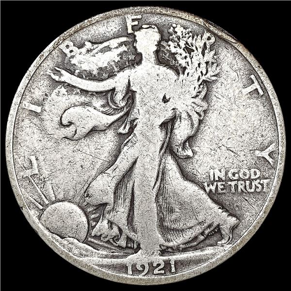 1921-D Walking Liberty Half Dollar NICELY CIRCULAT